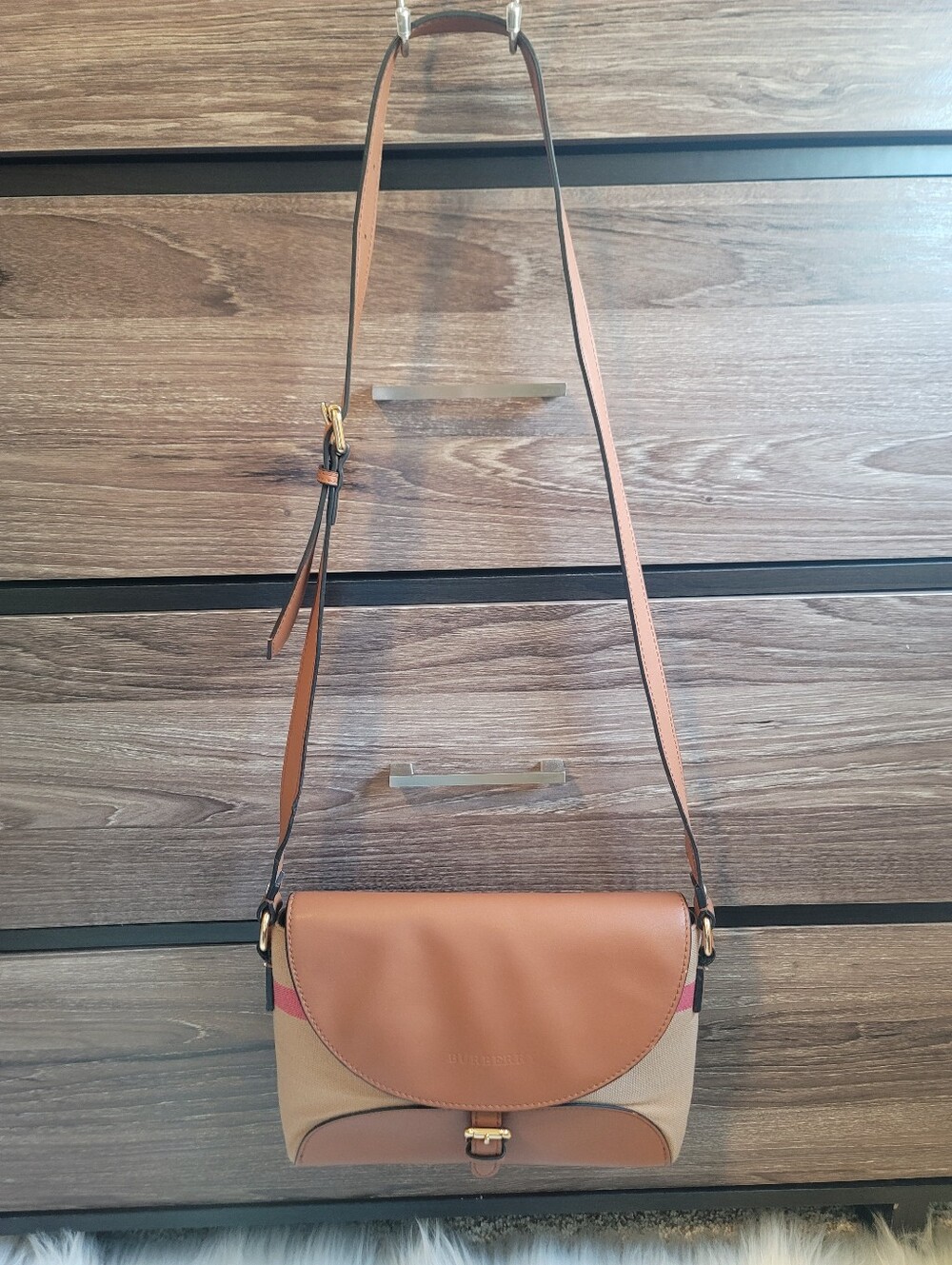 Burberry Check Canvas Henham Crossbody Bag
